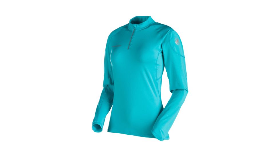 Mammut MTR 141 Thermo Longsleeve Zip Top - Women's, Aqua, Extra Small 1041-05651-5009-112