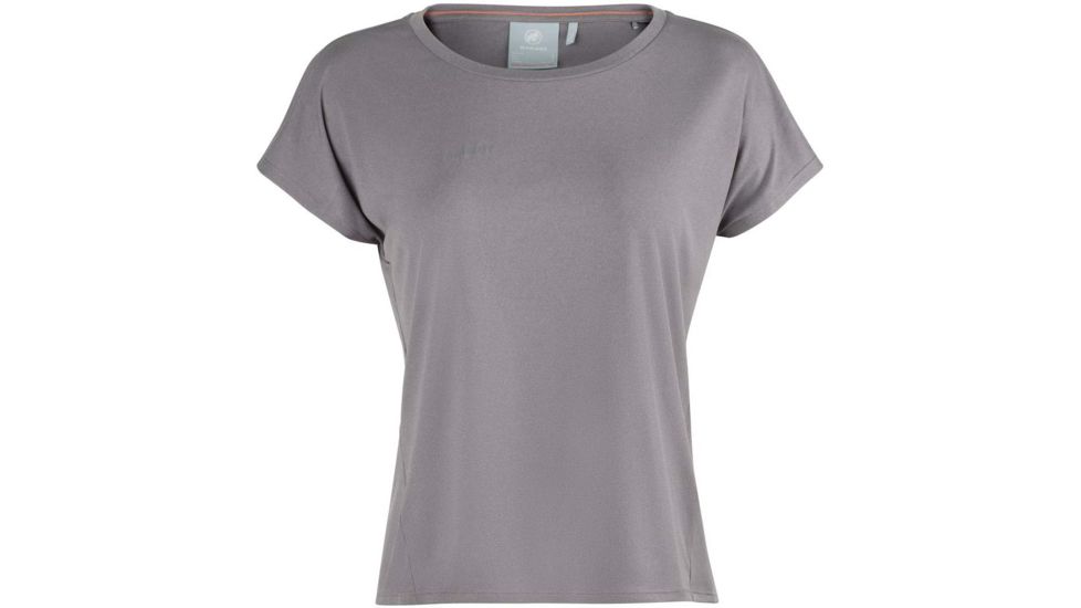 Mammut Pali Cropped T-Shirt - Womens, Shark Melange, Extra Small, 1017-01950-00407-112