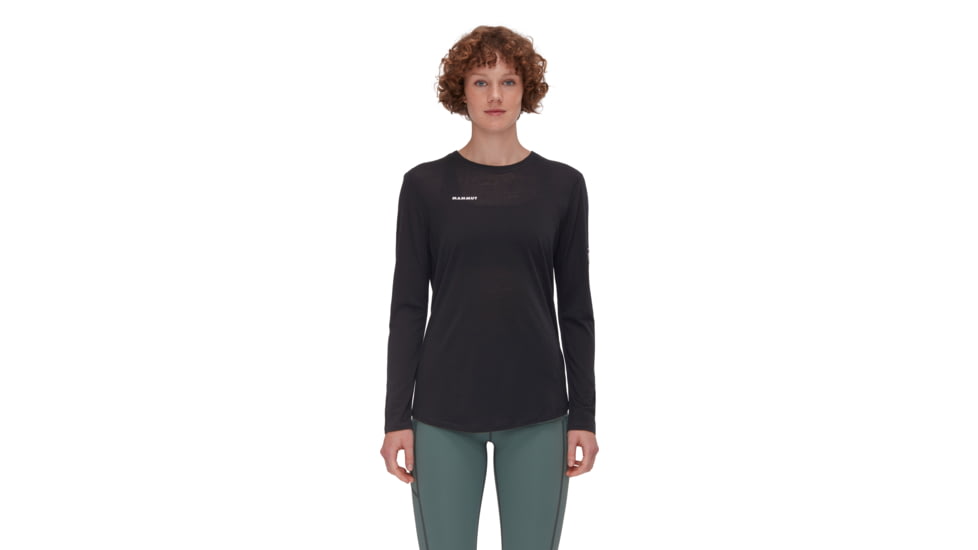 Mammut Tree Wool FL Longsleeve T-Shirt - Womens, Black, XXL, 1016-01700-0001-117