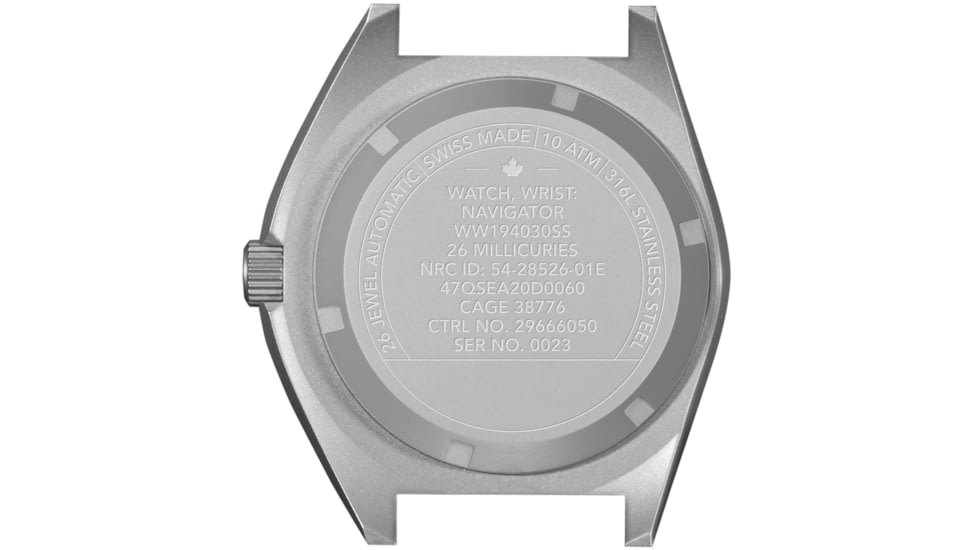 Marathon Auto SSNAV-D on Defstan Watch, Black, 41mm, WW194029SS-0103