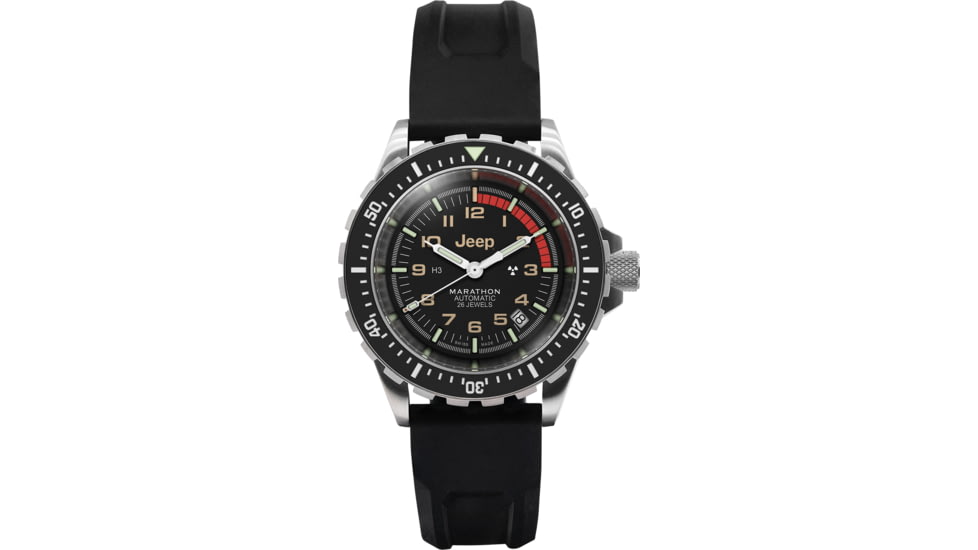 Marathon Jeep Rubicon GSAR Watches, 41mm, Stainless Steel, Black, WW194006SS-4130
