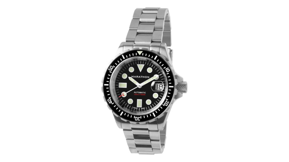 Marathon Original SAR w/ Date Watches, Bracelet, 41mm, Black, WW194006SS-2001