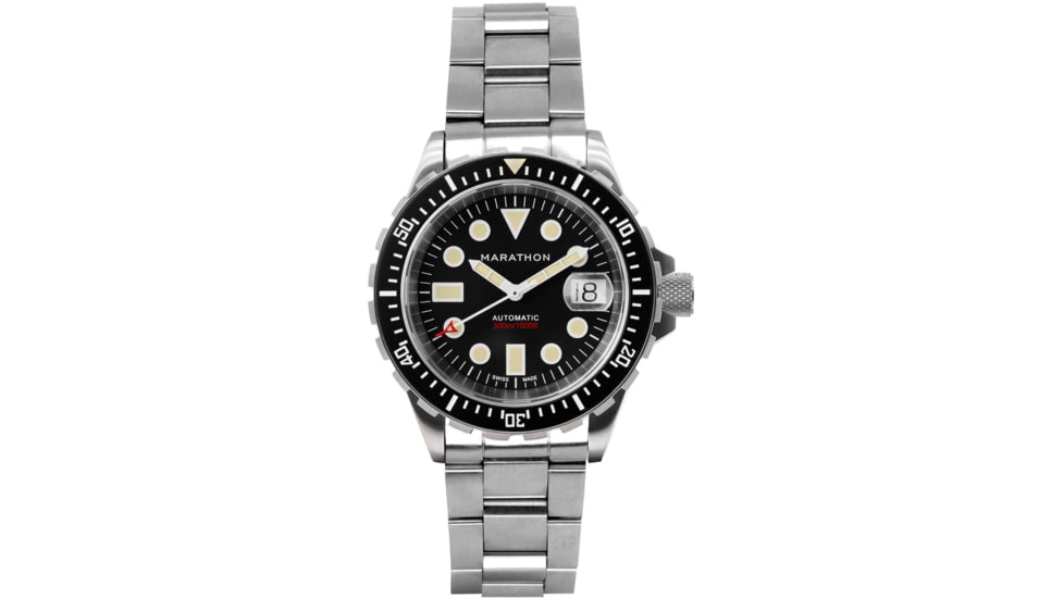 Marathon Original SAR w/ Date Watches, Bracelet, 41mm, Black, WW194006SS-2001