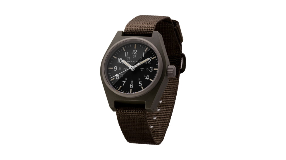 Marathon General Purpose Mechanical Wristwatch w/ Tritium, No Government Markings, Sage Green, WW194003SG-0103