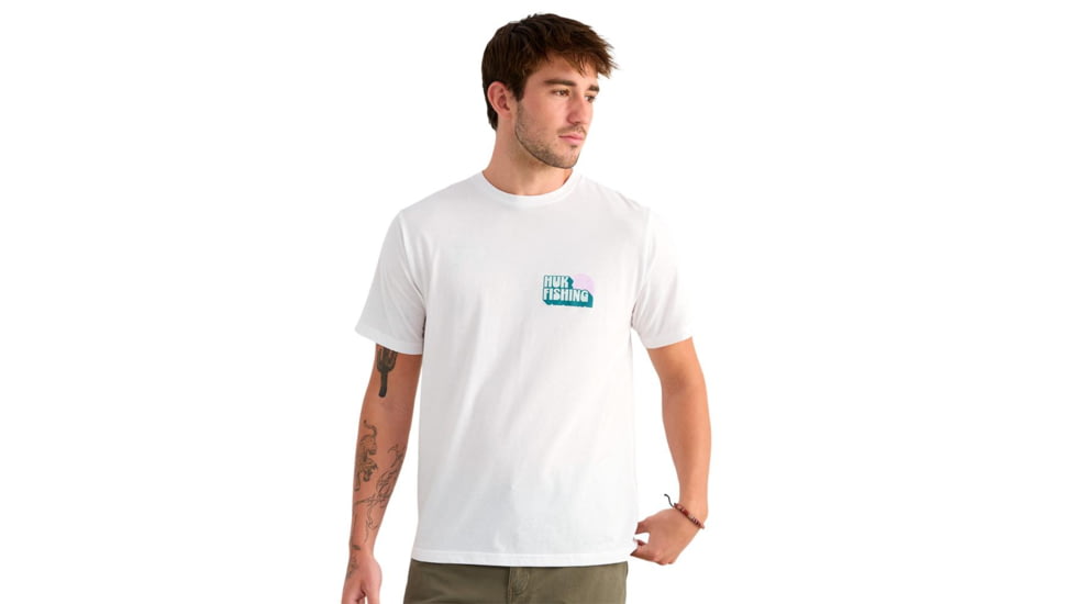Marolina DBA HUK Huk Bait N Fetch Short Sleeve Tee White S, H1000585-100-S