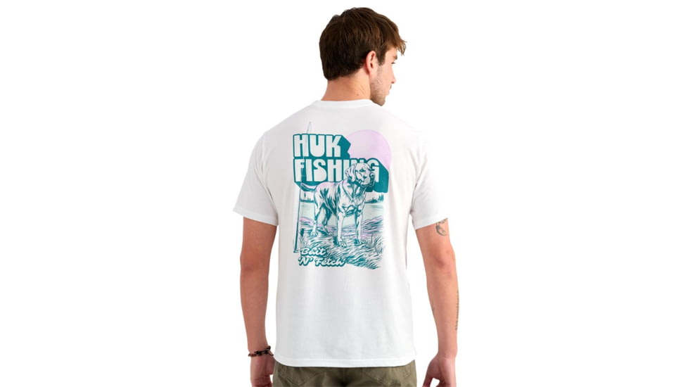 Marolina DBA HUK Huk Bait N Fetch Short Sleeve Tee White 2XL, H1000585-100-XXL
