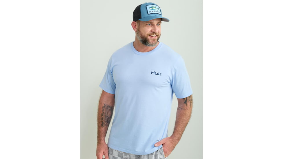 Marolina DBA HUK Huk KC Badge Series Short Sleeve Shirt Windsurfer L, H1000549-454-L