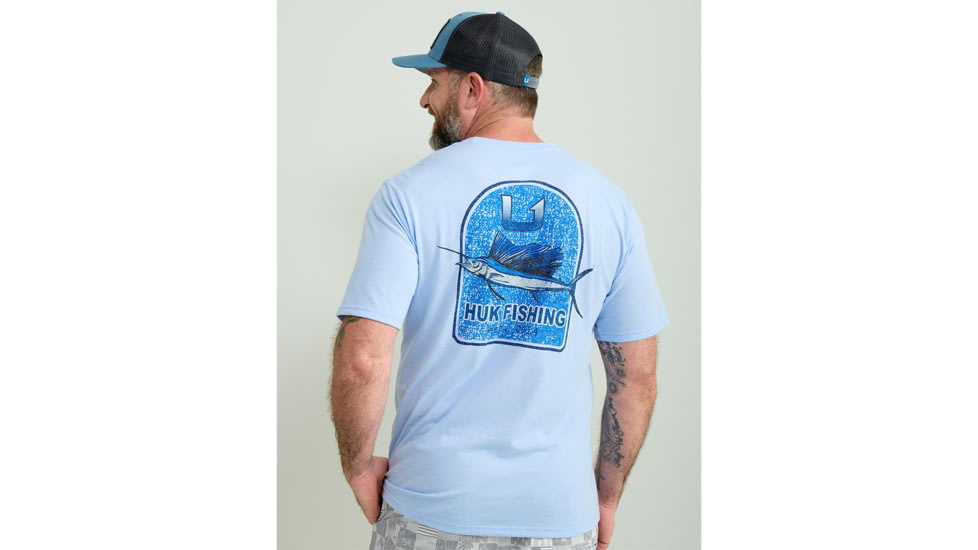 Marolina DBA HUK Huk KC Badge Series Short Sleeve Shirt Windsurfer S, H1000549-454-S