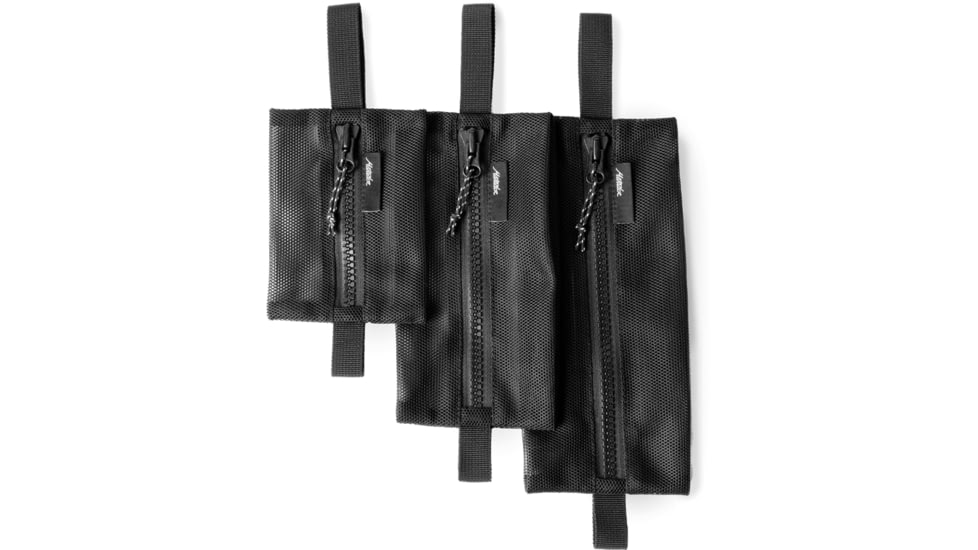 Matador Mesh Organizer Bag Set - 3 Pack, Black, MATMOB3001BK
