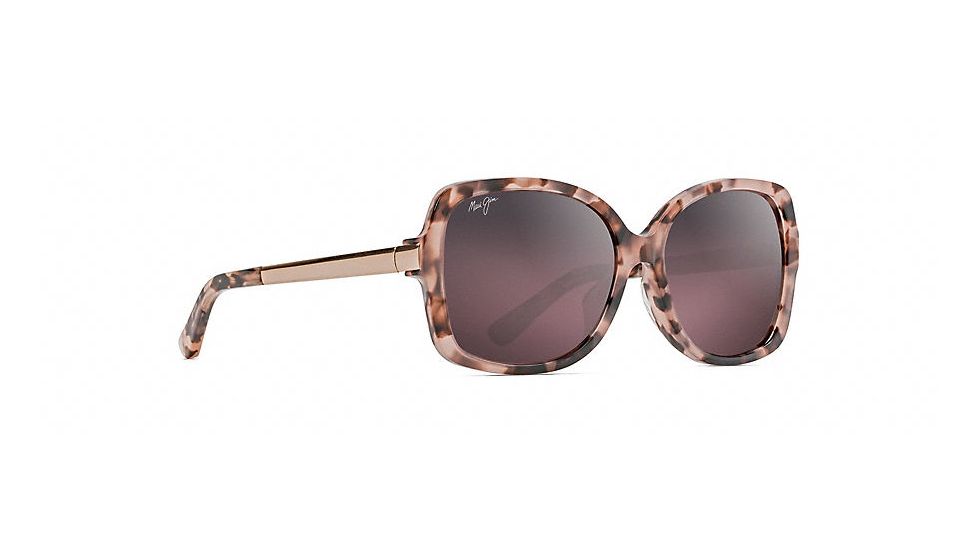 Maui Jim Melika Fashion  Sunglasses,Pink Tortoise with Rose Gold Temples,Maui Rose Lens RS760-09T