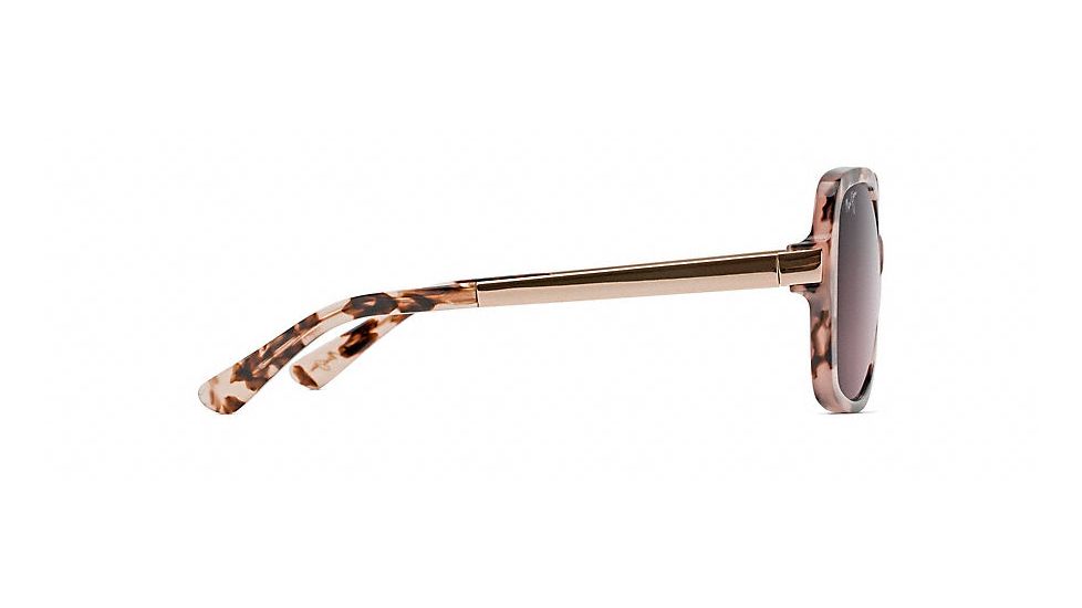 Maui Jim Melika Fashion  Sunglasses,Pink Tortoise with Rose Gold Temples,Maui Rose Lens RS760-09T