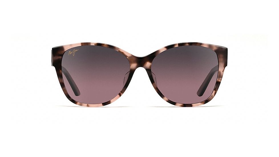 Maui Jim Summer Time Polarized Cat Eye  Sunglasses,Pink Tokyo Tortoise,Maui Rose Lens RS732-09T