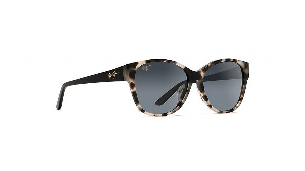 Maui Jim Summer Time Polarized Cat Eye  Sunglasses,White Tokyo Tortoise,Neutral Grey Lens GS732-05T