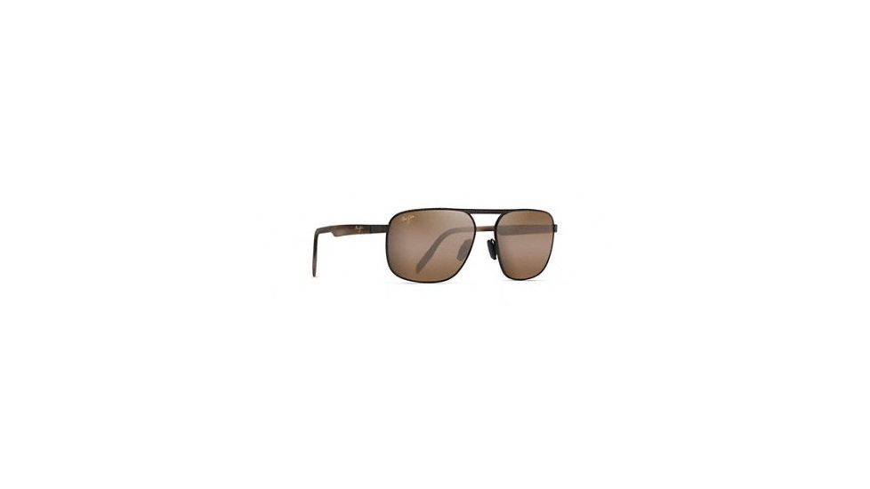 Maui Jim Waihee Ridge Sunglasses,Brushed Chocolate,HCL Bronze Lens, H777-01C