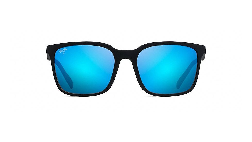 Maui Jim Wild Coast Polarized Classic  Sunglasses,Matte Black,Blue Hawaii Lens B756-02MR