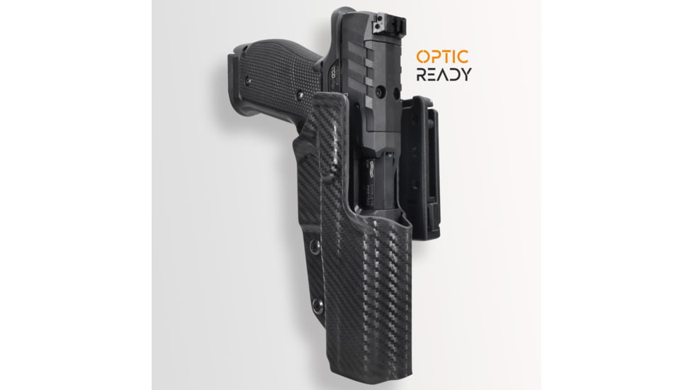 Maxtor Tactical Kydex Classic Clip-on OWB Belt Holster w/ TLR-8, Sig Sauer P365 X-MACRO, Right, Carbon Fiber, OWBCP-CF-MACRO-TLR8