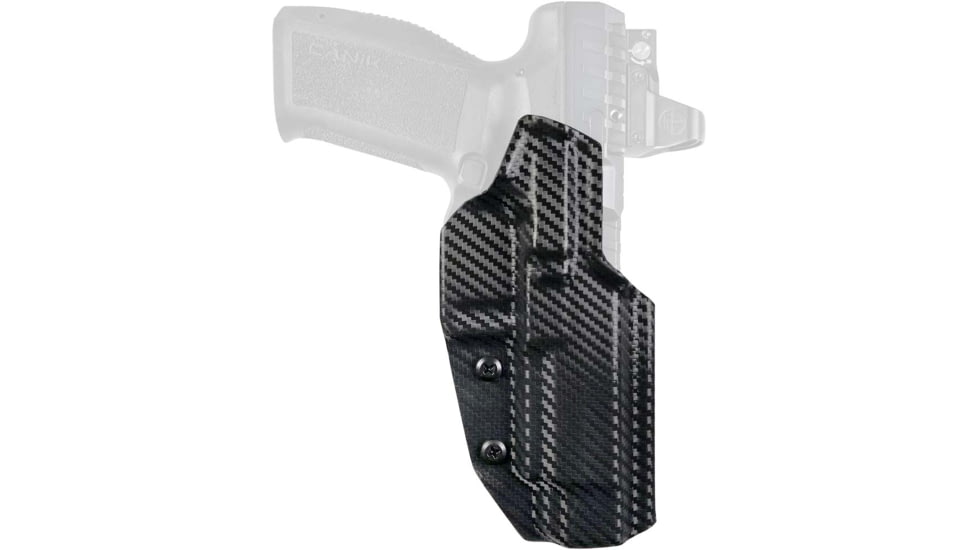Maxtor Tactical Kydex Classic Clip-on OWB Belt Holster w/ TLR-8, Sig Sauer P365 X-MACRO, Right, Carbon Fiber, OWBCP-CF-MACRO-TLR8