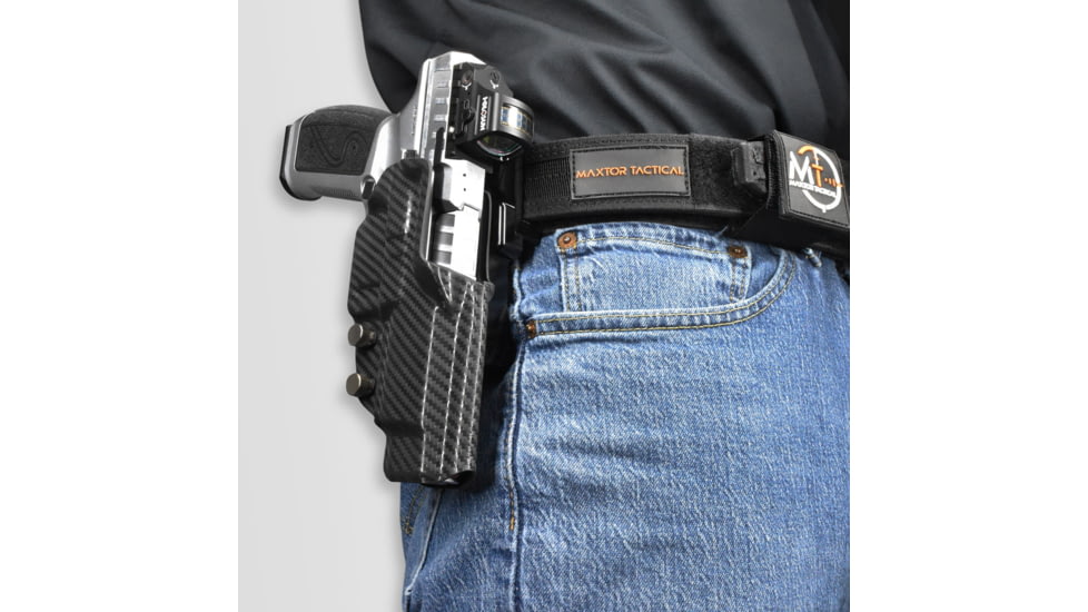 Maxtor Tactical Alloy Competition OWB Holster, Canik TP9SFX, Right, Carbon Fiber, ACHBK-TP9SFX-CF