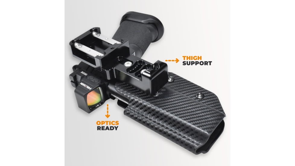 Maxtor Tactical Alloy Competition OWB Holster, Canik SFx Rival-S, Right, Carbon Fiber/Blue, ACHBLU-RIVALS-CF