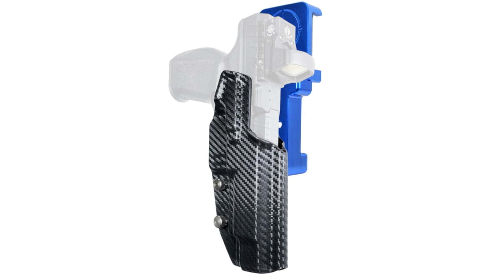 Maxtor Tactical Alloy Competition OWB Holster, Canik SFx Rival-S, Right, Carbon Fiber/Blue, ACHBLU-RIVALS-CF