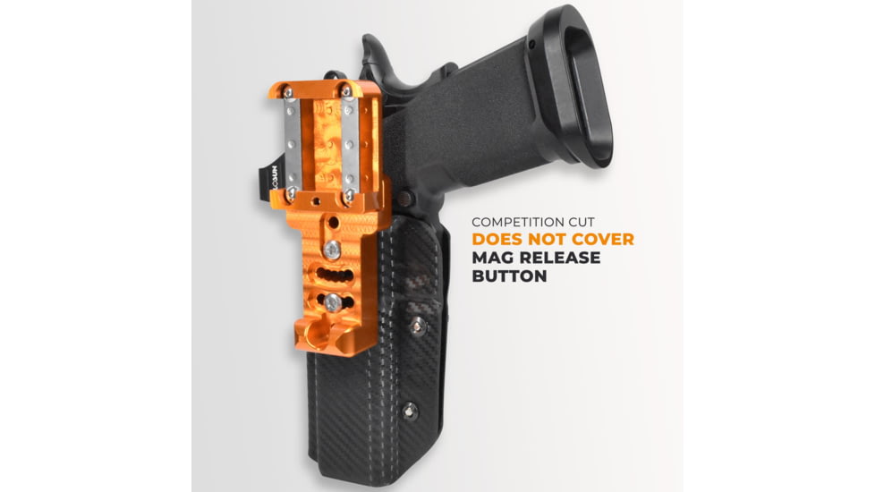 Maxtor Tactical Alloy Competition OWB Holster, Canik METE SFX, Right, Carbon Fiber/Orange, ACHOR-SFX-CF