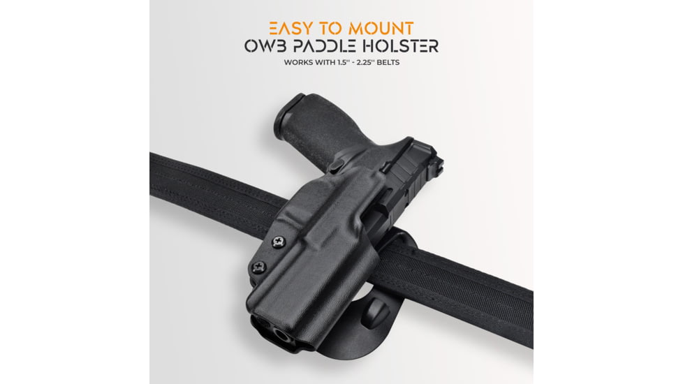 Maxtor Tactical CZ OWB Paddle Holster, Shadow 2, Right, Black, PADDLE-BK-SHADOW2