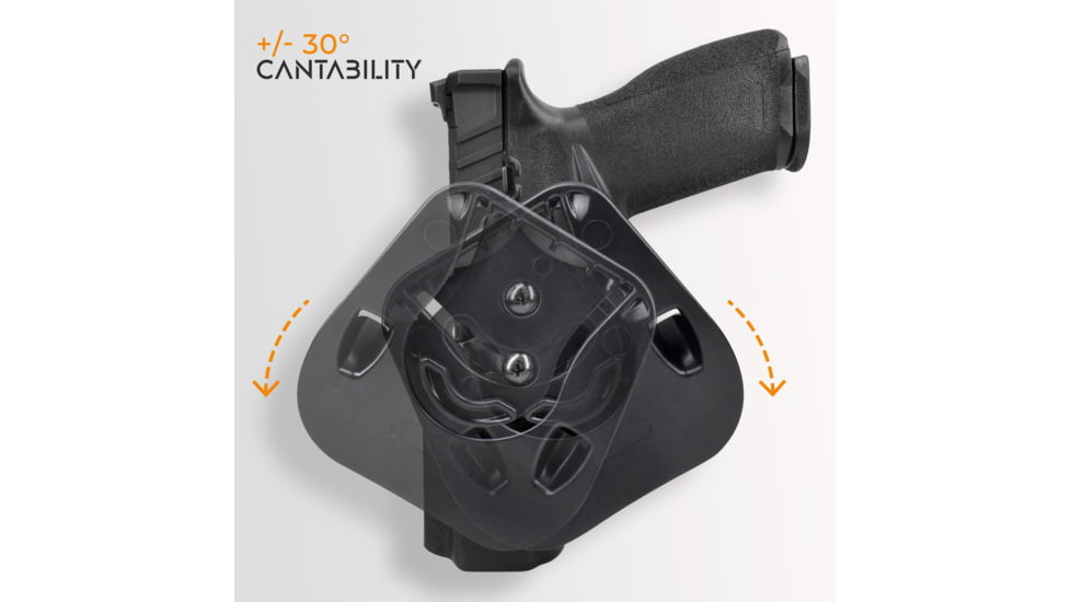 Maxtor Tactical CZ OWB Paddle Holster, Shadow 2, Right, Black, PADDLE-BK-SHADOW2