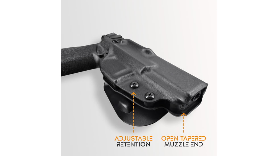 Maxtor Tactical CZ OWB Paddle Holster, Shadow 2, Right, Black, PADDLE-BK-SHADOW2