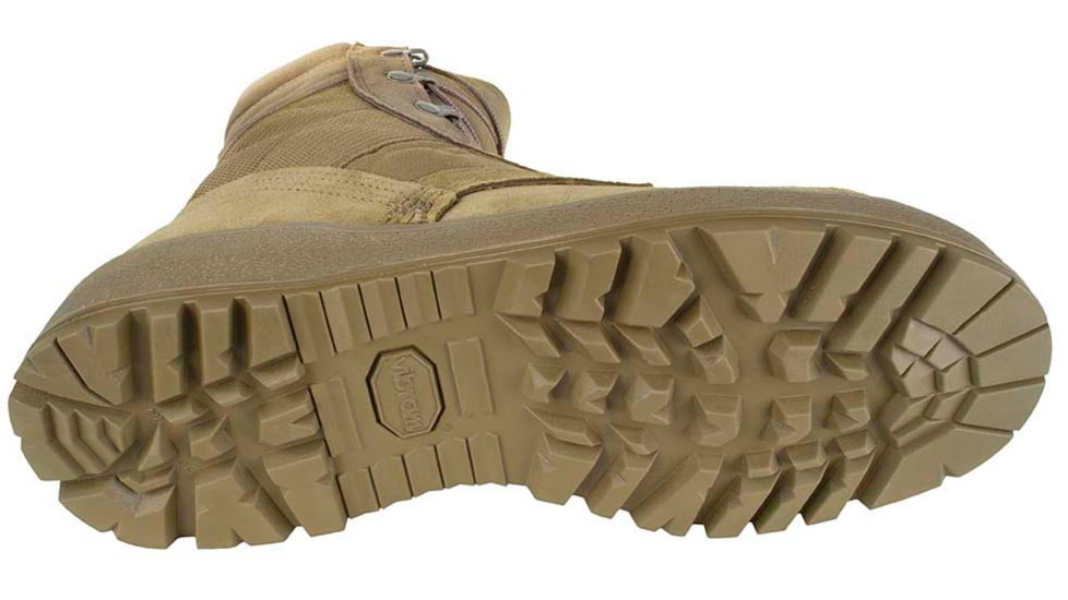 McRae Footwear Mil-Spec Hot Weather Steel-toe Boot in Coyote w/ Vibram Sierra Outsole, Coyote, 8, Wide, 8989-8W