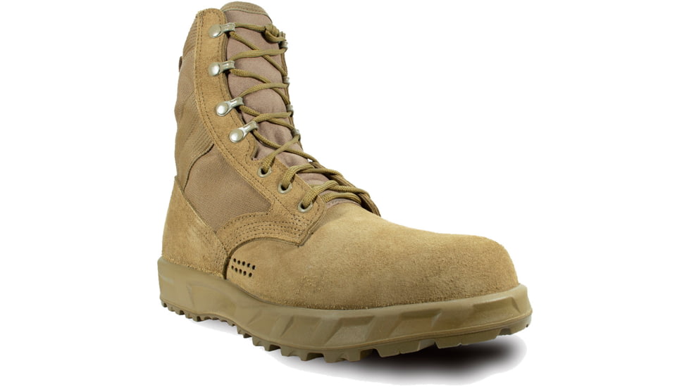 McRae Footwear T2 Ultra Light Hot Weather Combat Boot-Coyote w/ Vibram P439R, Coyote, 10.5, 8301-10.5