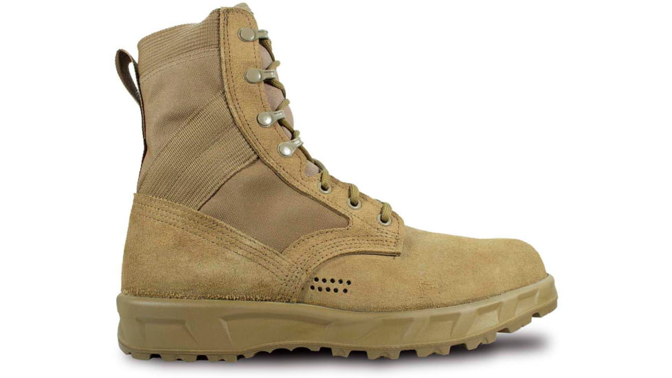 McRae Footwear T2 Ultra Light Hot Weather Combat Boot-Coyote w/ Vibram P439R, Coyote, 10.5, 8301-10.5