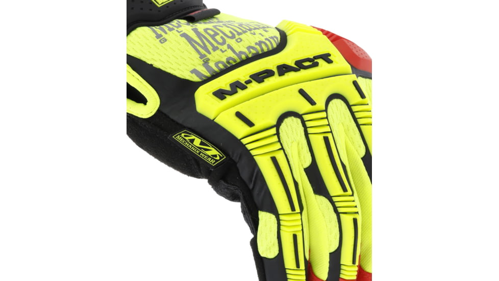 Mechanix Wear M-Pact D4-360 Hi-Viz Gloves - Mens, High Visibility Yellow, Small, SMP-X91-008