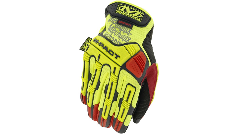 Mechanix Wear M-Pact Hi-Viz Gloves - Men's, Hi-Viz Yellow, Small, SMP-X91-008