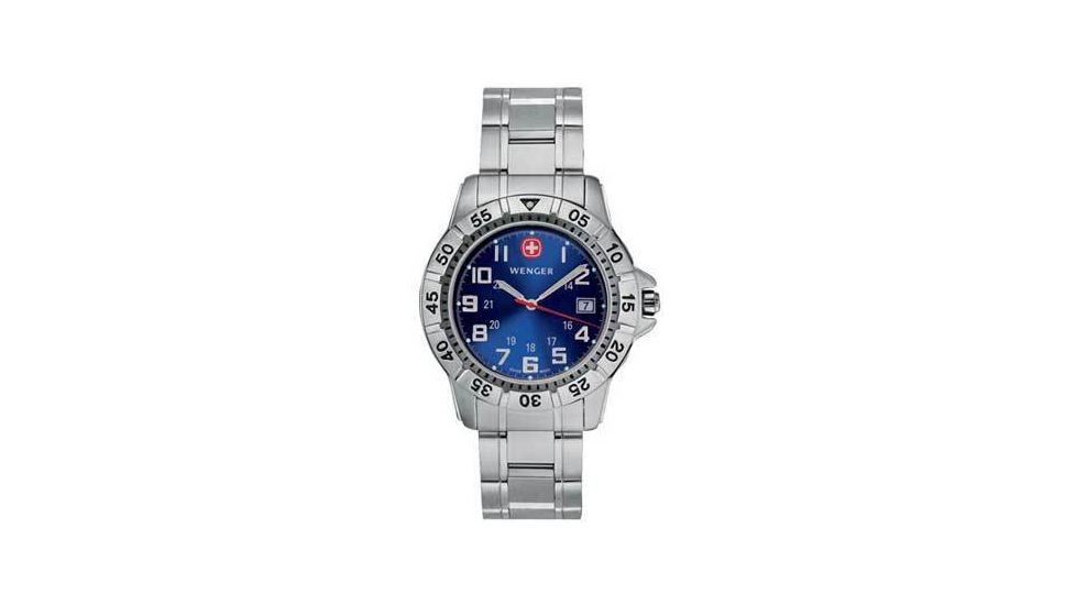 Wenger Mountaineer Watch - Men's Stainless Steel Water Resistant Watch