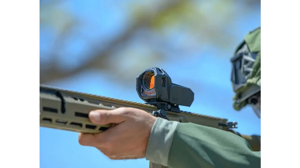 Meprolight M22 Reflex Red Dot Sight, 1x28mm, Triangle 10 MOA, Amber, 56224110