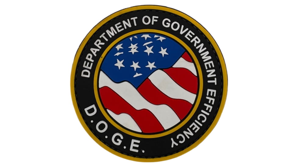 Merica Life Doge US Flag Patch, 3in, DOGE-USFLAG