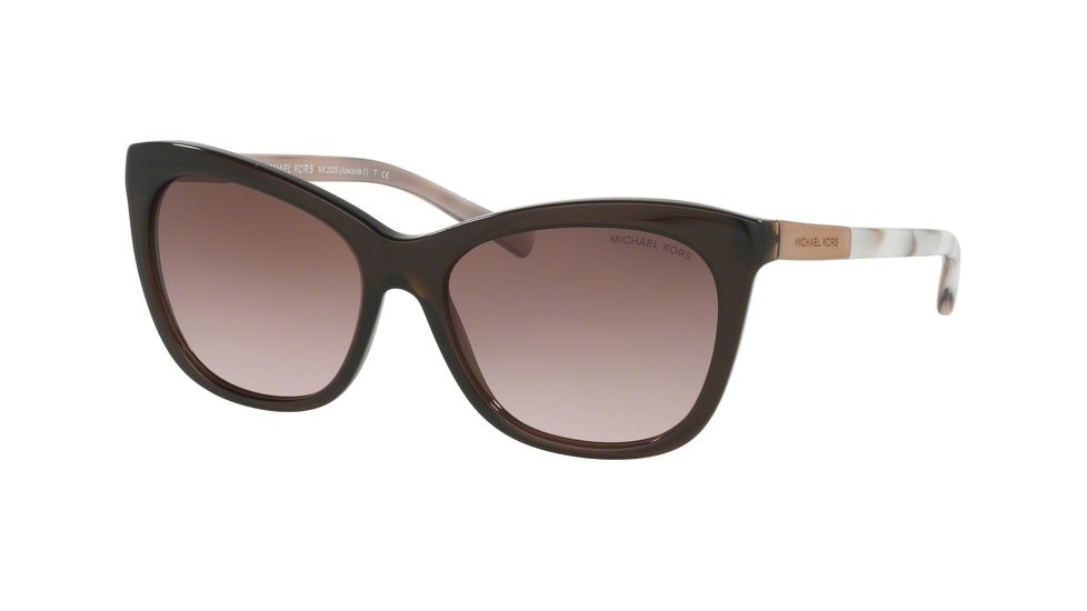 Michael Kors ADELAIDE II MK2020 Bifocal Prescription Sunglasses MK2020-311714-56 - Lens Diameter 56 mm, Frame Color Dk Brown Pink Marble