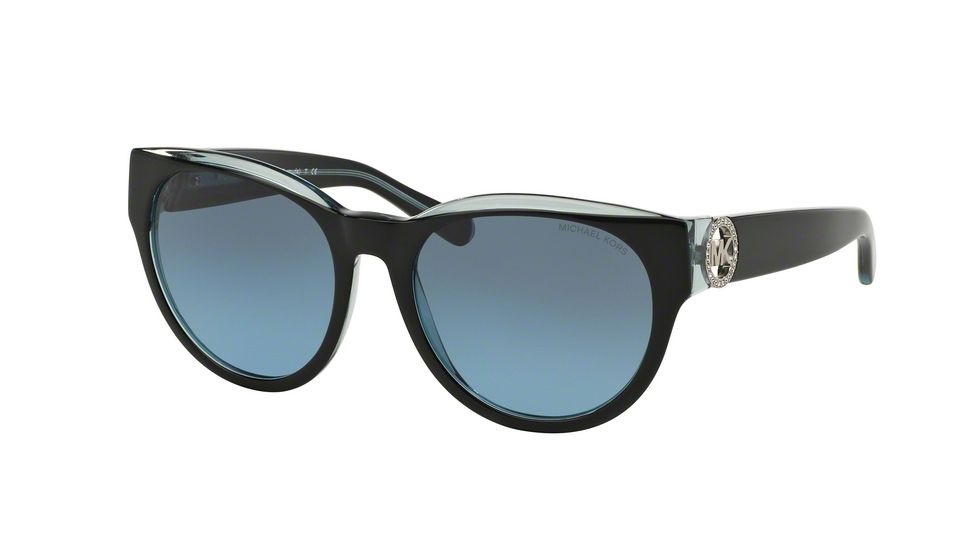 Michael Kors BERMUDA MK6001B Sunglasses 300117-54 - Black/Blue Frame, Grey Blue Gradient Lenses