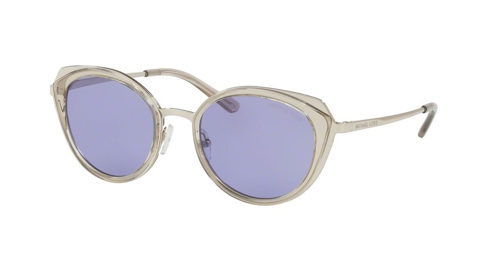 Michael Kors CHARLESTON MK1029 Progressive Prescription Sunglasses MK1029-11371A-52 - Lens Diameter 52 mm, Frame Color Shiny Silver/grey Transparent