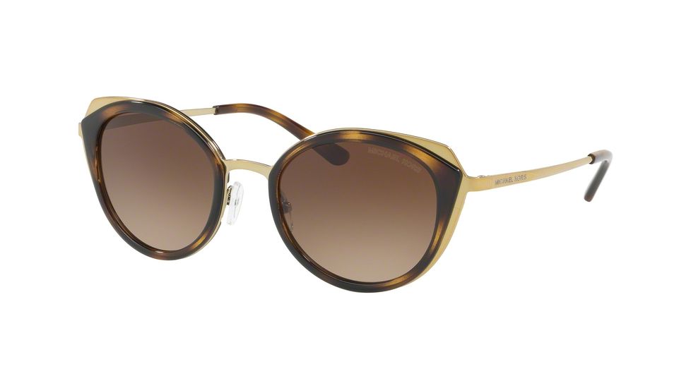 Michael Kors CHARLESTON MK1029 Progressive Prescription Sunglasses, 52mm, Shiny Pale Gold/dark Tort, MK1029-116813-52-PRO