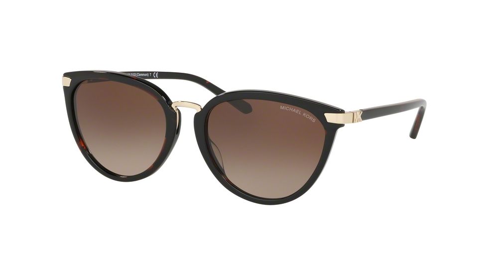Michael Kors CLAREMONT MK2103 Progressive Prescription Sunglasses, 56mm, Tortoise, MK2103-378113-56-PRO