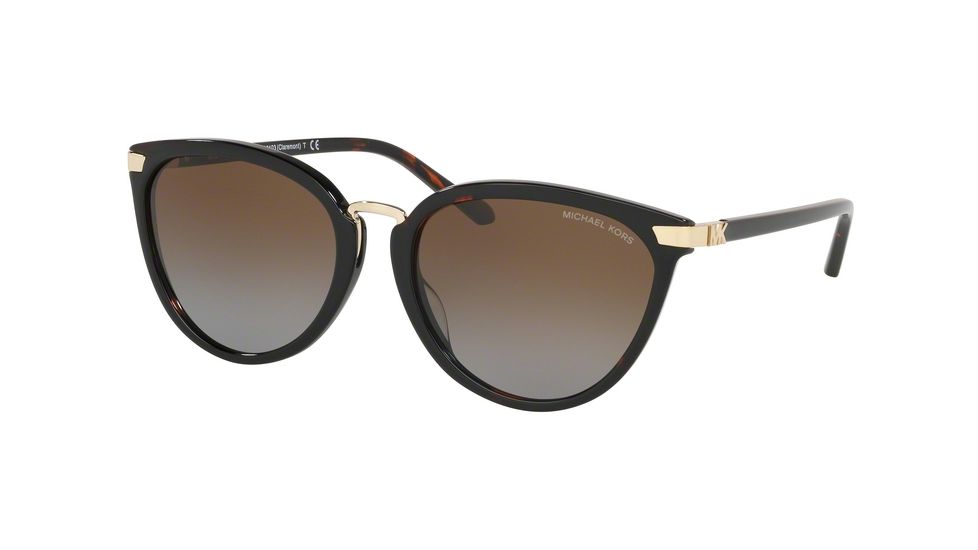 Michael Kors CLAREMONT MK2103 Progressive Prescription Sunglasses, 56mm, Tortoise, MK2103-3781T5-56-PRO