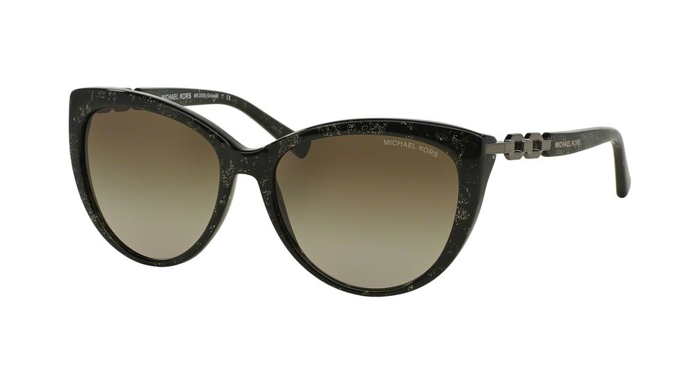 Michael Kors GSTAAD MK2009 Sunglasses 303913-56 - Green Sparkle Frame, Khaki Gradient Lenses