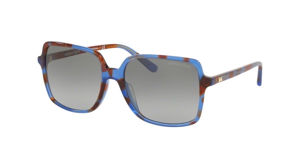 Michael Kors ISLE OF PALMS MK2098U Prescription Sunglasses, 56mm, Twilight/Navy Blue Tortoise, MK2098U-371011-56-SV