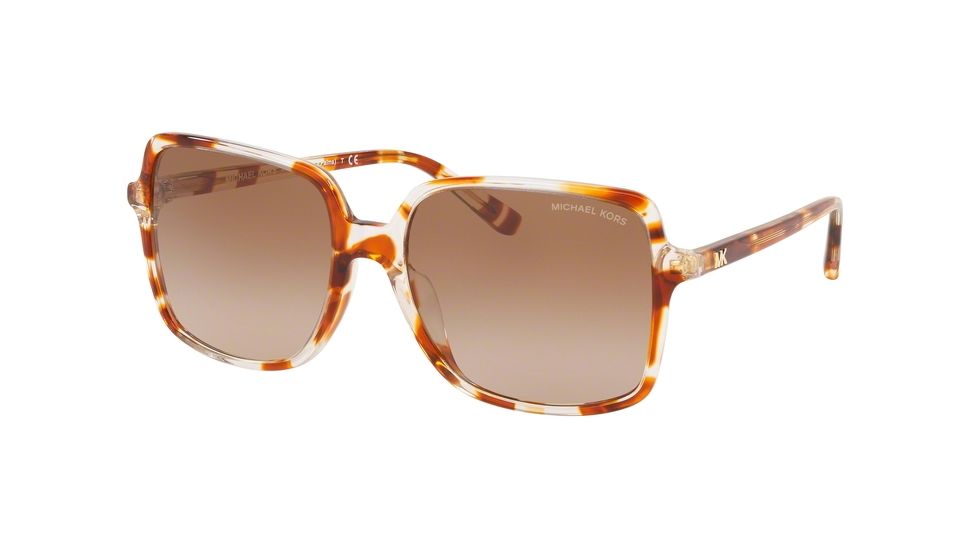 Michael Kors ISLE OF PALMS MK2098U Prescription Sunglasses, 56mm, Crysal Tortoise, MK2098U-377613-56-SV