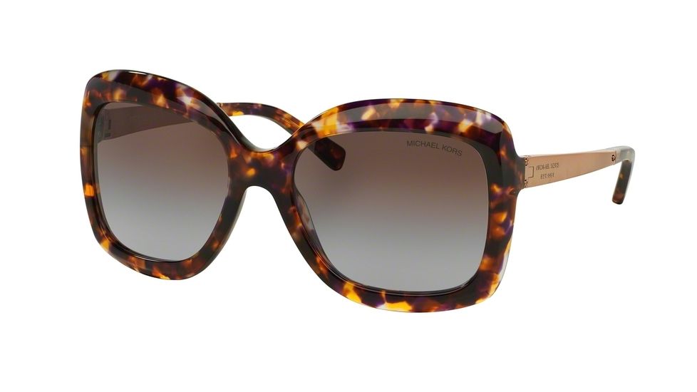 Michael Kors KEY WEST MK2007 Sunglasses 303268-57 - Sunset Confetti Tortoise Frame, Brown Purple Gradient Lenses