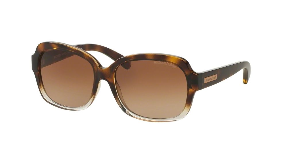 Michael Kors MITZI III MK6037 Sunglasses 312513-57 - Tortoise Clear Frame, Brown Gradient Lenses