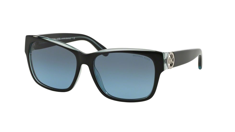 Michael Kors SALZBURG MK6003 Sunglasses 300117-58 - Black/Blue Frame, Grey Blue Gradient Lenses