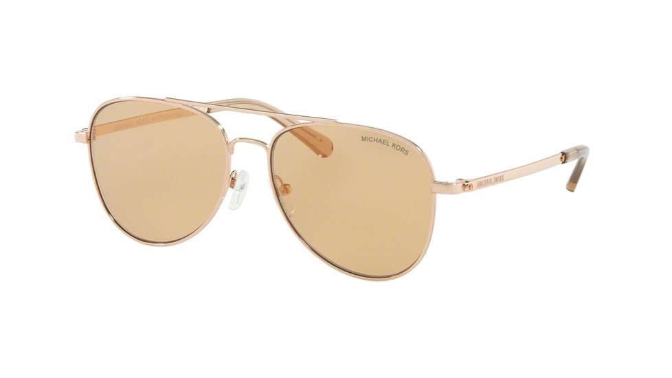 Michael Kors SAN DIEGO MK1045 Prescription Sunglasses, 56mm, Rose Gold, MK1045-1108R1-56-SV