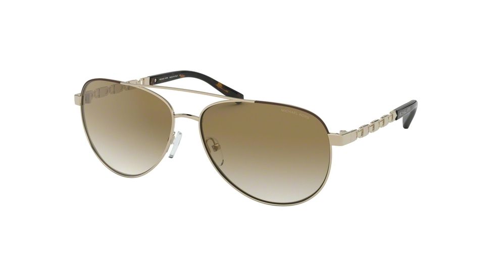 Michael Kors SAN JUAN MK1047 Progressive Prescription Sunglasses, 59mm, Light Gold, MK1047-10146E-59-PRO